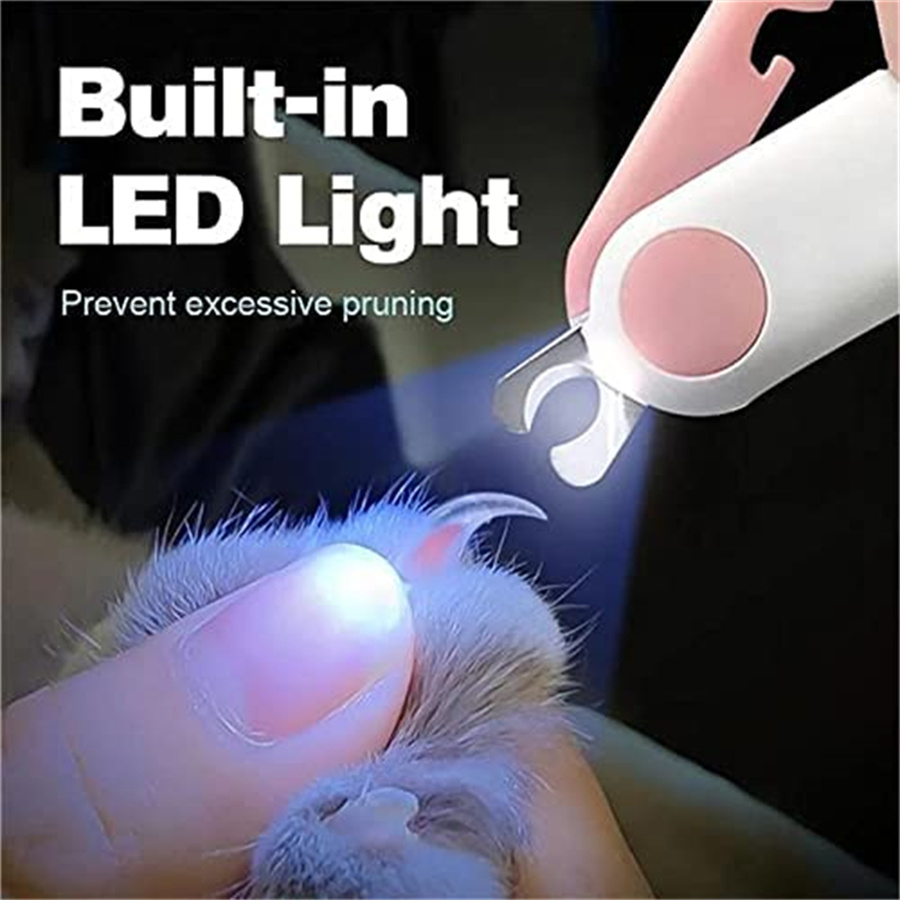 Pet Supplies Nail Trim - Professioneller LED-Licht-Nagelknipser für Katzen und Hunde,