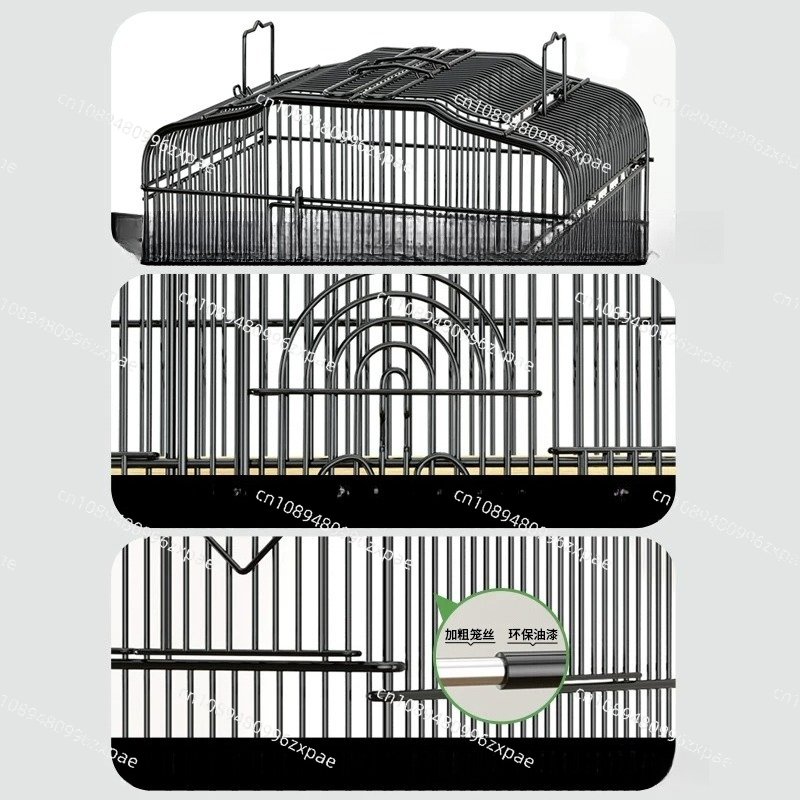 Bird Cage Parrot - Hütte Feeder Nest Vogelkäfig Papagei Träger