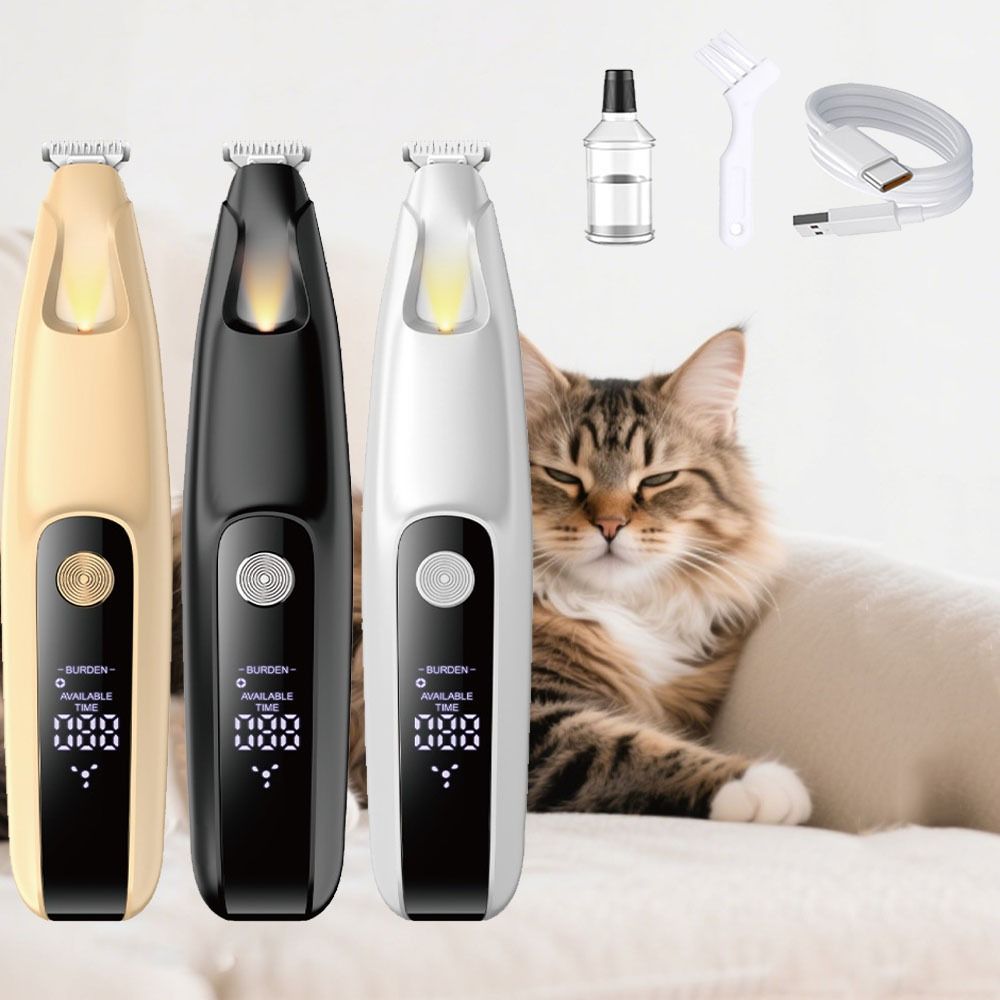 Pet Supplies Nail Trim - LED-Hundepfoten-Trimmer mit LCD-Anzeige, verbreiterter Katzenpfoten-Rasierer, komfortabler