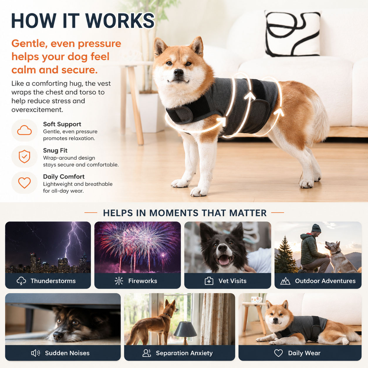 Hunde-Angstweste Beruhigungs-W – Dog Anxiety Vest Bewertung und Preis