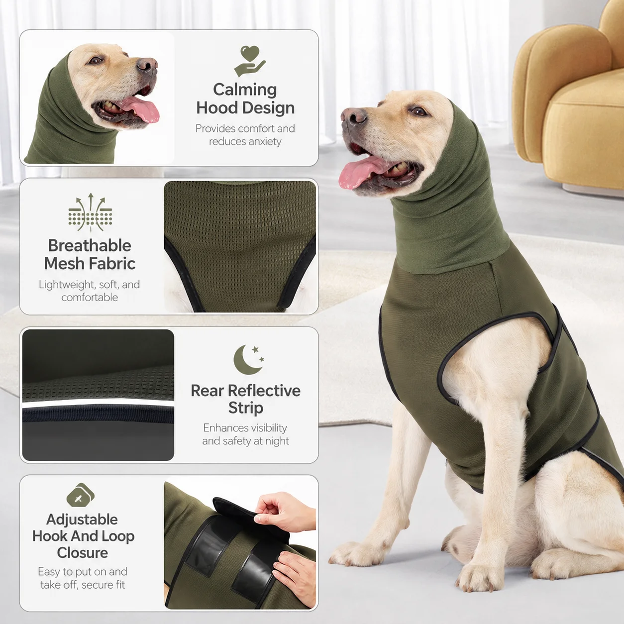 Verstellbares Beruhigungsshirt – Dog Anxiety Vest Bewertung und Preis