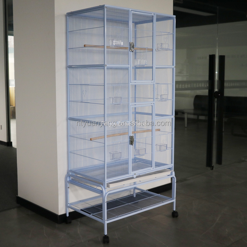 Großer weißer Draht-Metall-Hun – Bird Cage Parrot Bewertung und Preis