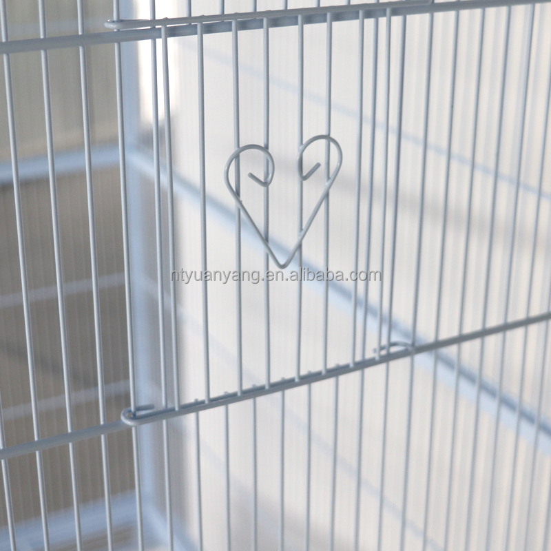 Großer weißer Draht-Metall-Hun – Bird Cage Parrot Bewertung und Preis